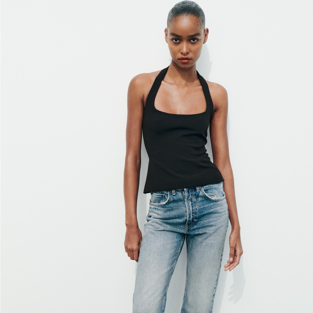 ZARA Fitted Halter Top